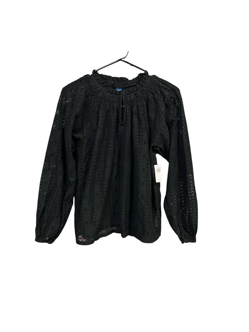 Old Navy Sheer Black Lace Blouse XS NWT Boho Goth Coquette Fairycore Y2K